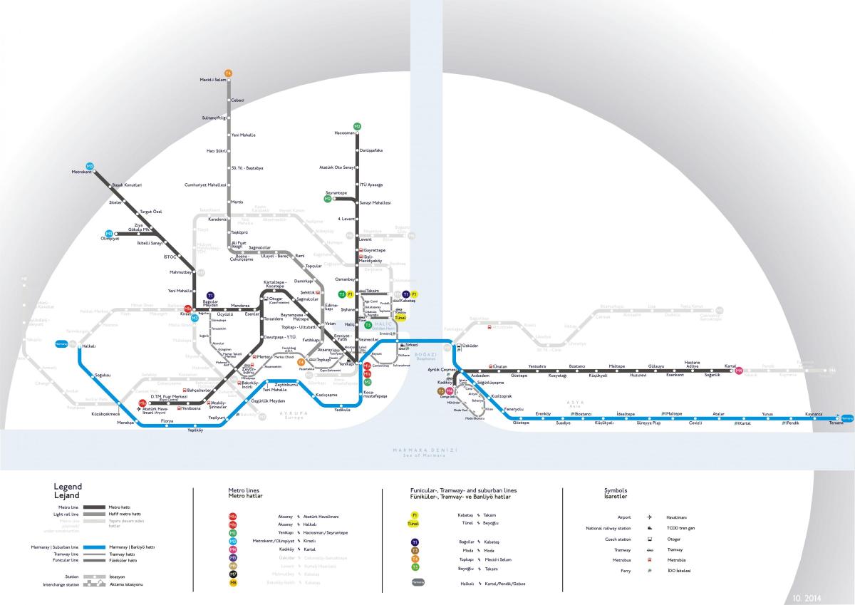 marmaray mapa del metro