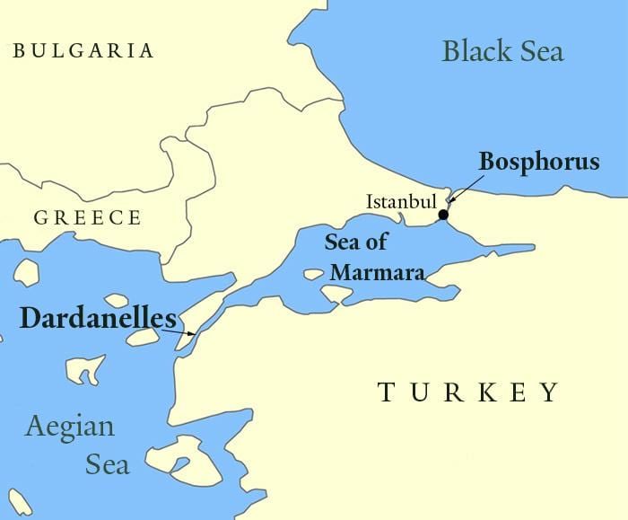 bósforo mapa de estambul