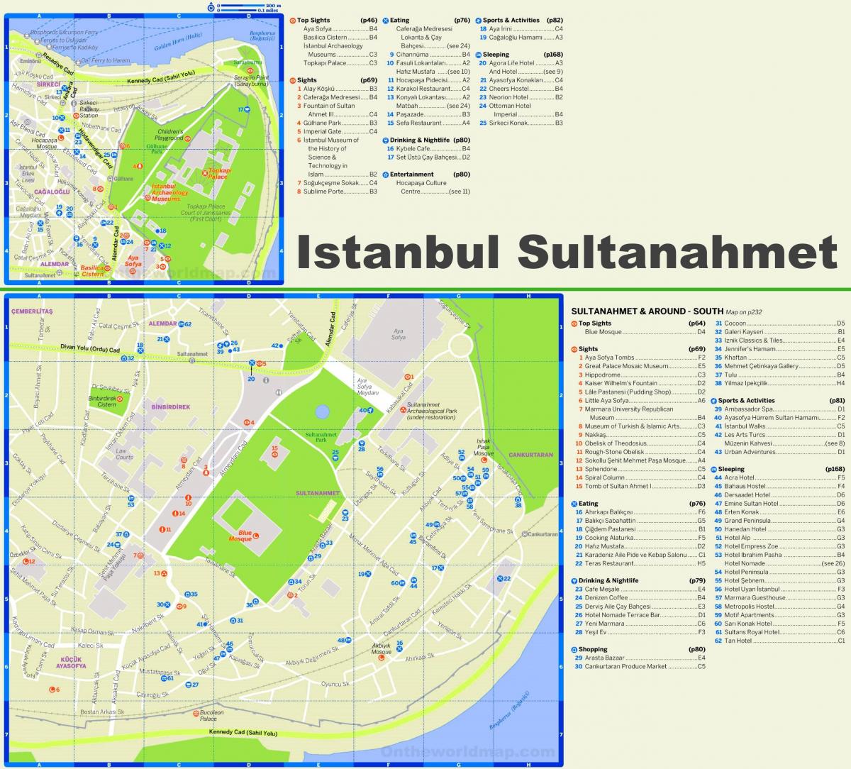 la plaza de sultanahmet mapa