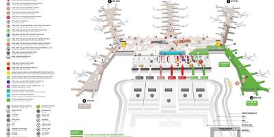 Mapa del aeropuerto de estambul