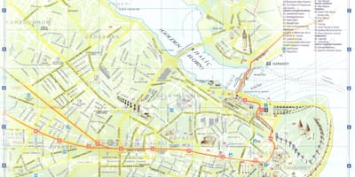 Mapa turístico de estambul