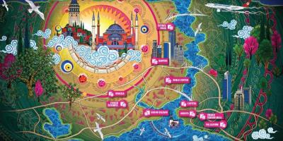 Estambul centros comerciales mapa