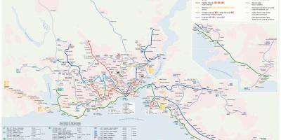 Estambul rapid transit mapa