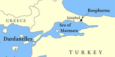 Bósforo mapa de estambul