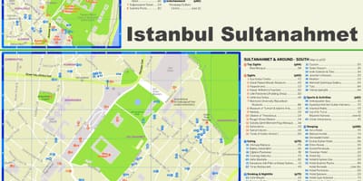 La plaza de Sultanahmet mapa